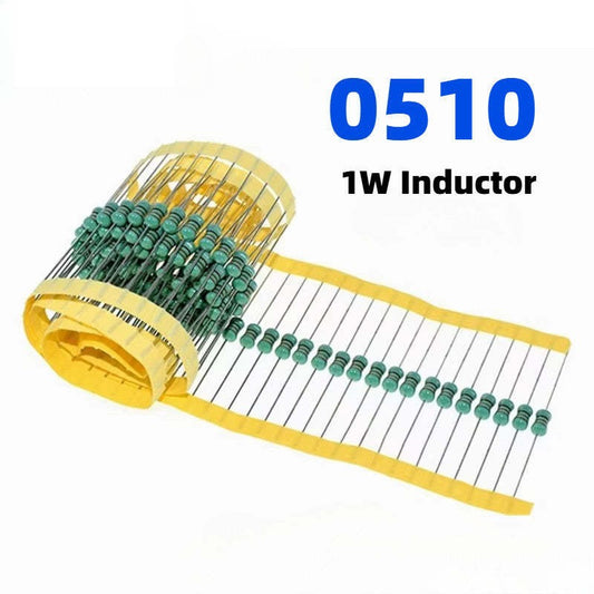 0510 1W Inductors 100uH-10mH Color Ring Inductors DIP Inductors 100UH 330UH 1MH 2.2MH 4.7MH Color Circle Coils Inductor