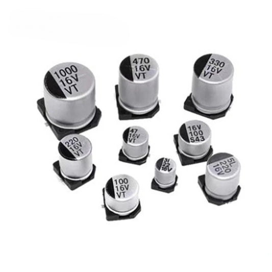 20Pcs SMD Capacitor 6.3V 10V 16V 10UF 22UF 33UF 47UF 100UF 220UF 330UF 470UF 680UF Aluminum Electrolytic Capacitor