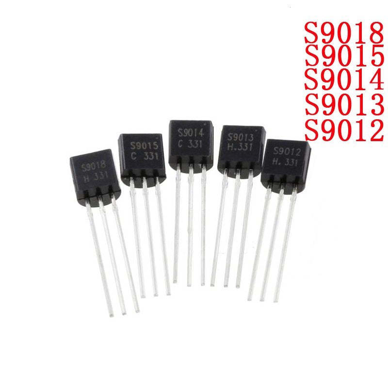 50pcs TO92 New Triode Transistor IC S9012 S9013 S9014 S9015 S9018