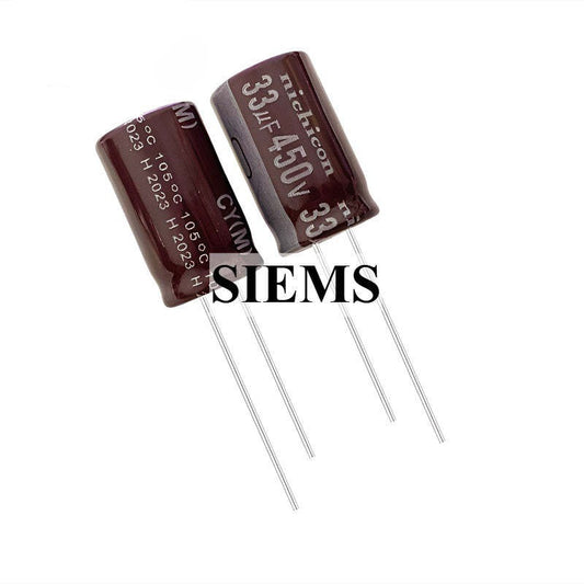 10Pcs New Original Capacitor 450V33UF Aluminum electrolytic capacitor High frequency capacitor