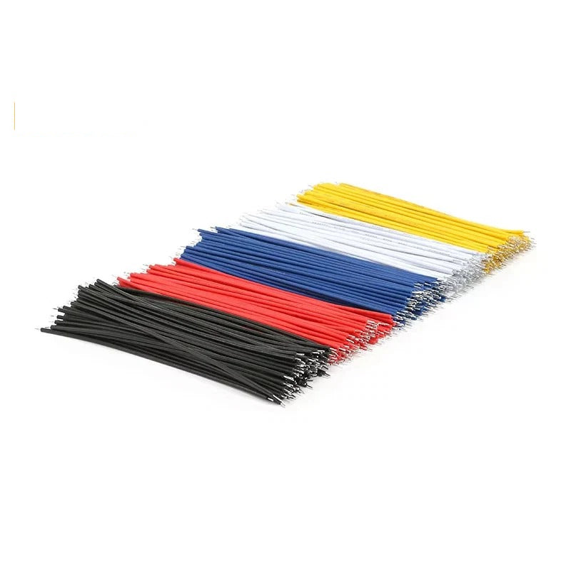 100/50Pcs Double head Tin-Plated PCB Bread board Jumper Cable Wire Connector Wire 22AWG 6cm 10cm 20cm Electronic  wire Conductor Wire