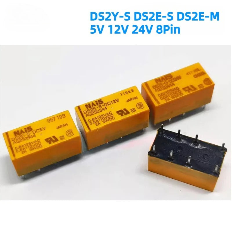 Original DS2Y DS2E Relay 8Pin 5V 12V 24V DS2Y-S DS2E-S DS2E-M