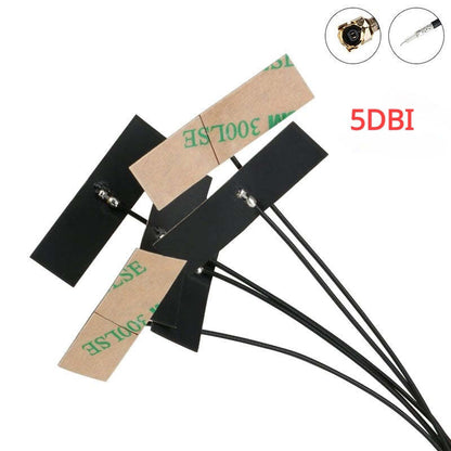 5Pcs WIFI Internal Antenna 5dBi IPX IPEX Connector FPC Omni Antenna IEEE 802.11 B/g/n WLAN System 2.4Ghz
