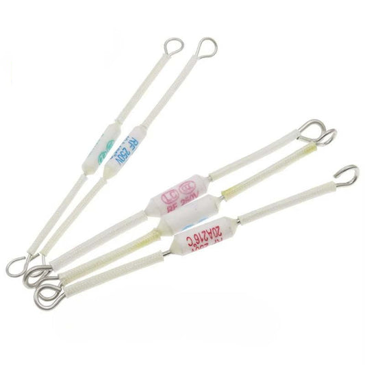 10Pcs RF Rice Cooker Ceramic Temperature Fuse 10A/15A/20A 250V Ceramic Temperature Fuse For Electric Rice Cooker Safeguard Resistance 165/185/216/230/240Degrees