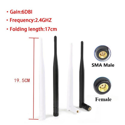 2Pcs Antenna 2.4GHz 5.8G 3dBi/6dBi Omni with RP SMA Male/Female Plug for Wireless Router Wholesale Price Wifi 11cm/19cm