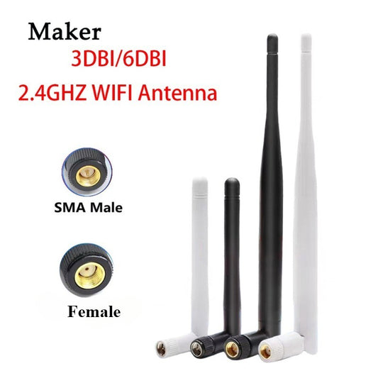 2Pcs Antenna 2.4GHz 5.8G 3dBi/6dBi Omni with RP SMA Male/Female Plug for Wireless Router Wholesale Price Wifi 11cm/19cm
