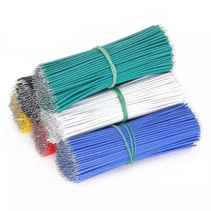 100/50Pcs Double head Tin-Plated PCB Bread board Jumper Cable Wire Connector Wire 22AWG 6cm 10cm 20cm Electronic  wire Conductor Wire