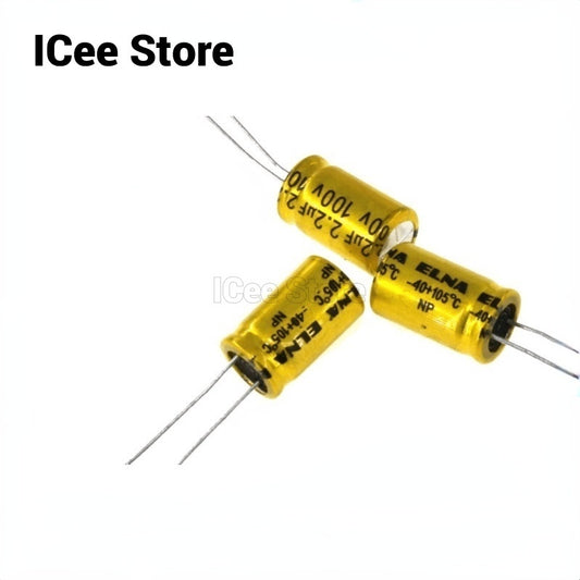 10Pcs Non Polar Capacitor NP 100V 1UF 1.5UF 2.2UF 3.3UF 4.7UF 5.6UF 6.8UF 10UF 12UF 22UF 100UF