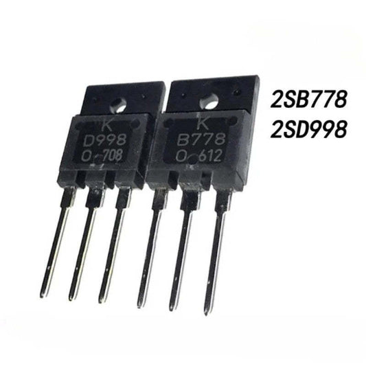 Original 2SB778 2SD998 B778 D998 TO-3PF in Stock Audio High Power Matching Tube Transistor