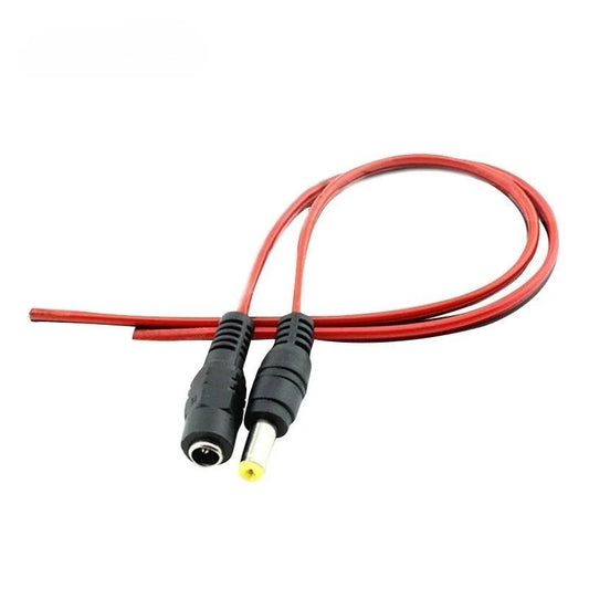 10pcs/Lot Male Female DC Power Connector 5V 12V 5.5x2.1mm Wire Cable Plug Adapter for TV Camera 5050 2835 LED Strip Tape Lights