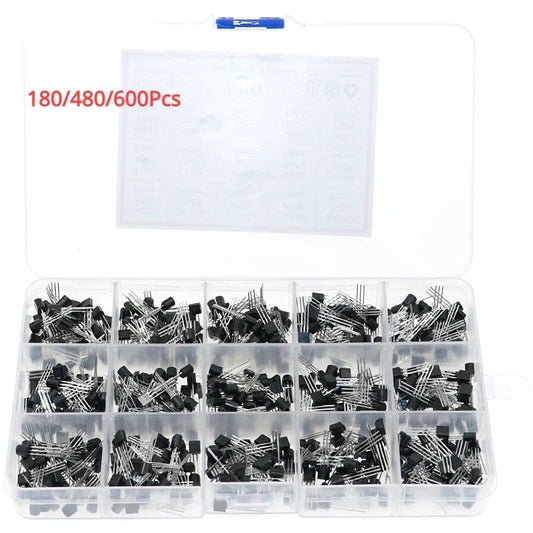 TO-92  Transistor Set Kit 2N2222 2N5401 2N5551 A1015 A733 S9014 C1815 C945 A42 A92 2N3904 2N3906 2N5401 2N5551