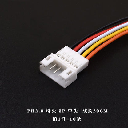 10Pcs Micro JST PH 2.0mm Pitch Male Female Socket Wire Cable Connector 2P-6Pin PH2.0 Plug Jack Terminal Cables 26AWG 20CM