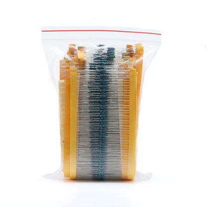 600Pcs 300Pcs 1/4W Metal Film Resistor Assorted Kit Set 1% 100R 1K 47K 10K 100K 4K7 Ohm