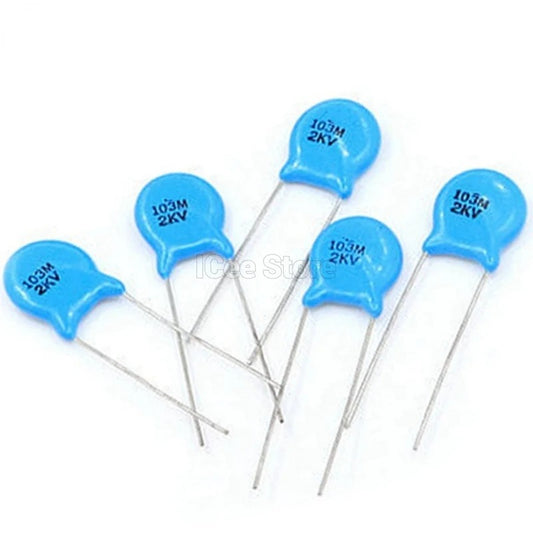 50Pcs High Voltage Ceramic Capacitor 1KV 2KV 3KV 5PF 30PF 47PF 56PF 100PF 220PF 1NF 2.2NF 3.3NF 4.7NF 10NF 100NF 471 222 223 103