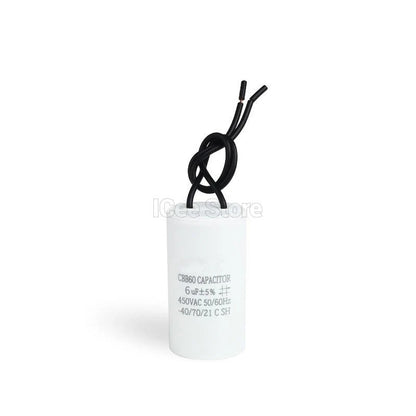 2Pcs Motor Star Capacitor CBB60 450V AC Starting Capacitor CBB60 5% 4uF 5uF 6uF 8uF 10uF 12uF 14uF 15uF 16uF 20uF 24uF 25uF 30uF 35uF
