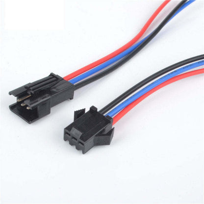 10Pairs JST SM  2.54MM Plug 24AWG Male To Female Wire Connector  Cable Pigtail 2Pin 3Pin 4Pin 5Pin Plug LED Connecting Line