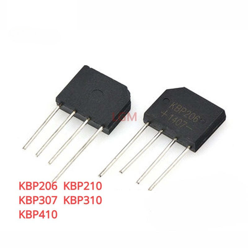 10Pcs Original KBP206 KBP307 KBP310 KBP210 KBP410 2A 3A 4A 1000V 600V 700V Rectifier Bridge Diode IC