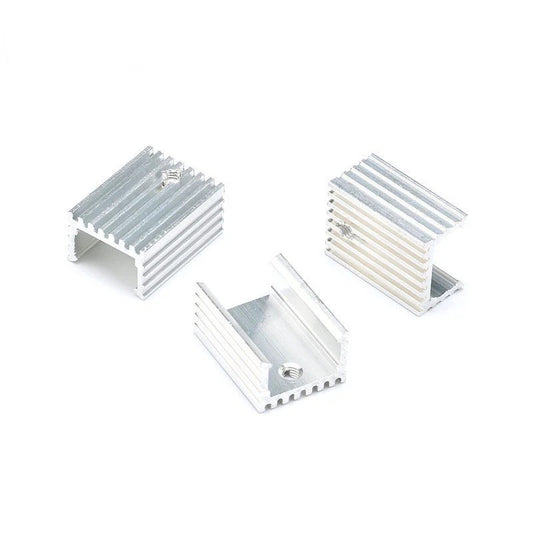 Aluminium TO-220 Heatsink TO 220 Heat Sink Transistor Radiator TO220 Cooler Cooling Silver 20*15*10MM