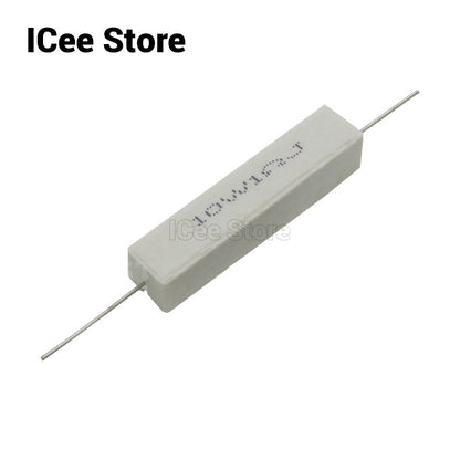 5Pcs 10W Cement Resistor 0.1R-10K 0.5R 1R 2R 3R 5R 8R 10R 15R 20R 25R 30R 47R 50R 100R 1K 3K 10K Ohm Power Resistor