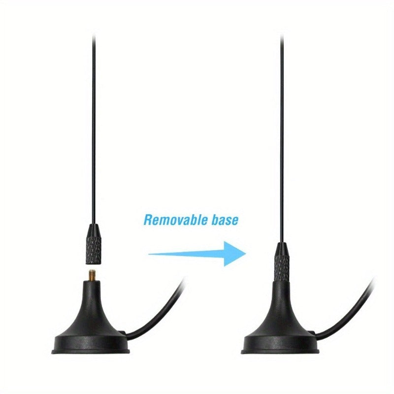 Dual Band Vehicle Mounted Antenna UT-106UV 144/430MHz SMA-Female Connector Vehicle Mounted Walkie Talkie Antenna Suction Cup Antenna