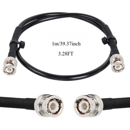 BNC Cable - 3FT RG58 50 Ohm Male To Male Coax Cables Low Loss BNC Extension Coaxial Cable with For Antennas, RF Radios, Modems, Oscilloscopes, Spectrum, Etc