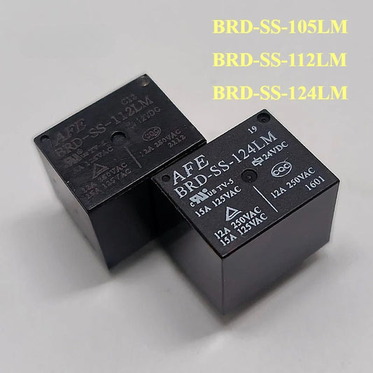 New Original AFE Relay 5V 12V 24V BRD-SS-105LM BRD-SS-112LM BRD-SS-124LM 4Pin 12A T73 Relay