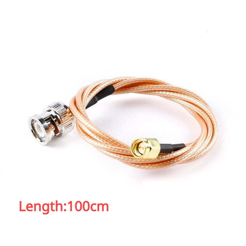 BNC-J Male To SMA-J Male Pug Connector RG316  RF Coax Cable Assembly Wire 15/30/50/100cm