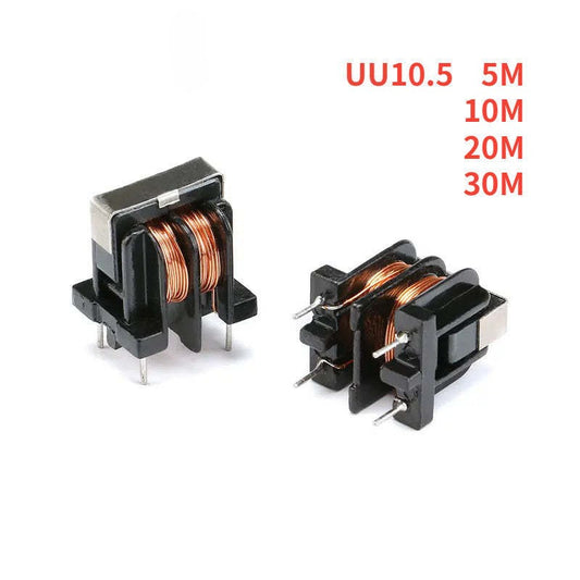 5Pcs UU10.5 UF10.5 Inductor 10MH 5MH 20MH 30MH Common Mode Choke Inductor for Filter Inductance Pitch 10*13mm Copper Wire Common Inductor