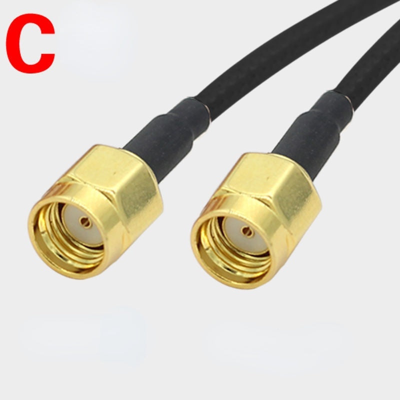 RG174 SMA To SMA RP SMA Male Plug & Female Jack Crimp Straight & Right Angle RF Coaxial Connector Pigtail Jumper Cable