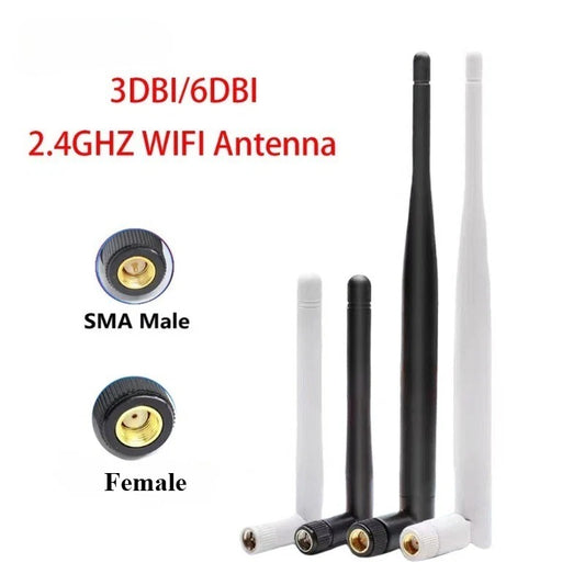 2Pcs Antenna 2.4GHz 5.8G 3dBi/6dBi Omni with RP SMA Male/Female Plug for Wireless Router Wholesale Price Wifi 11cm/19cm