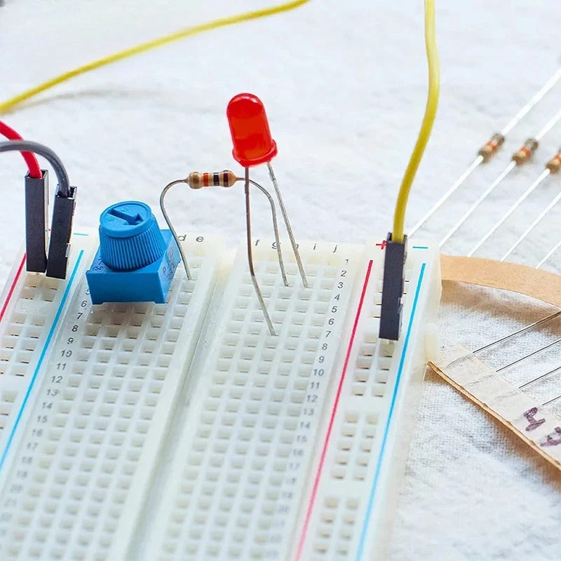 10Pcs 3386 3386P Potentiometer Resistor Single Turn Breadboard Trim Potentiometer with Knob for Arduino Trimpot