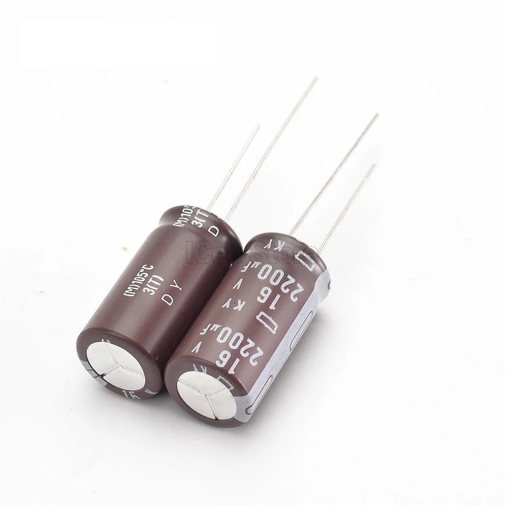 Original Capacitor 6.3V 10V 16V 25V 35V 50V 100V 22UF 47UF 100UF 220UFV 470UF 1000UF Aluminum Electrolytic Capacitor