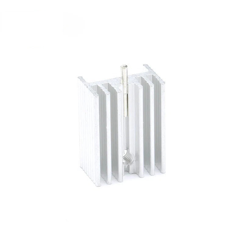 10Pcs 21*15*10mm Heatsink TO-220 Heat Sink for Transistor MOS Tube Radiator Cooler Cooling Fin Aluminum 21x15x10mm Metal Slotting Transistor PBC IC