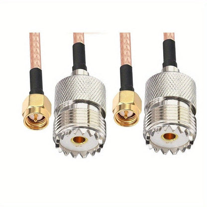 Antenna Cable Male To UHF SO-239 Female Connectors 15cm 6 Inch for Amplifier