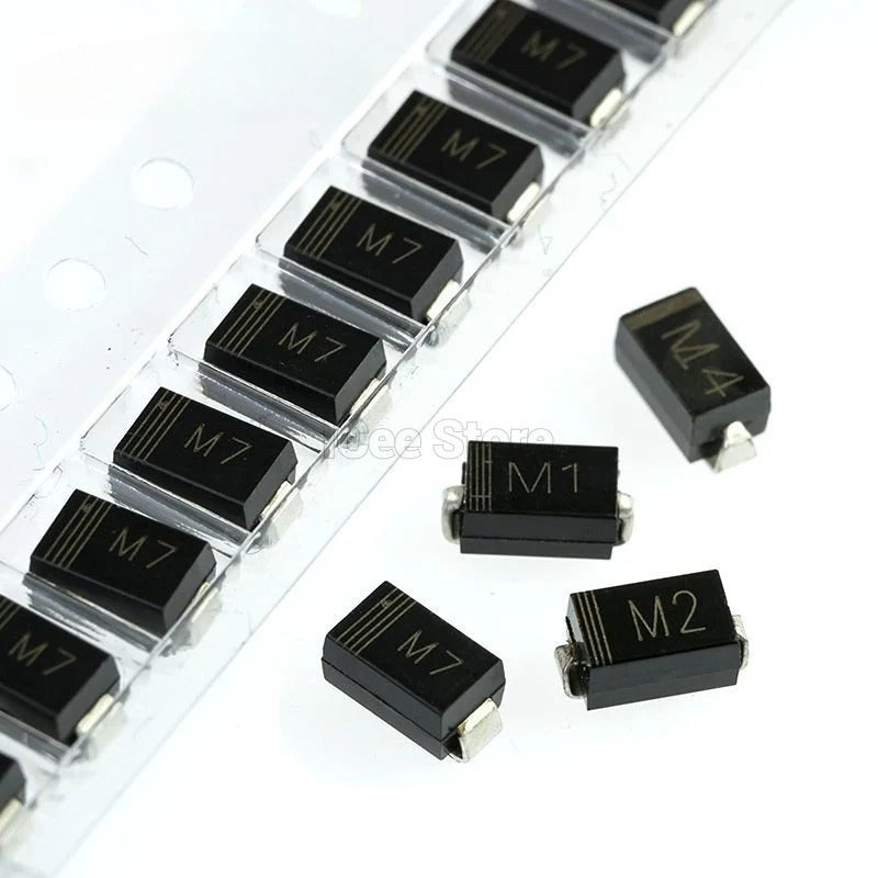 200Pcs/100Pcs Original SMD Diode M1 M2 M4 M7 SMA 1N4001 1N4002 1N4004 1N4007