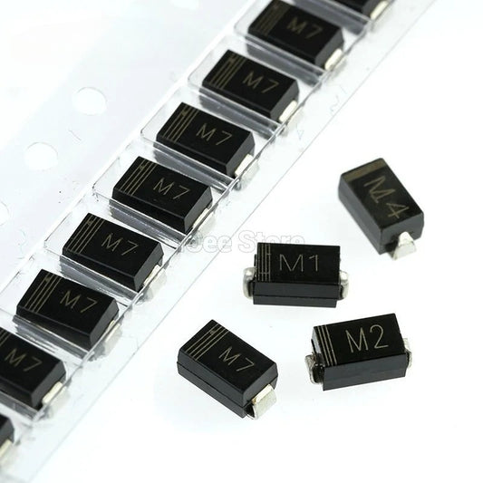 200Pcs/100Pcs Original SMD Diode M1 M2 M4 M7 SMA 1N4001 1N4002 1N4004 1N4007