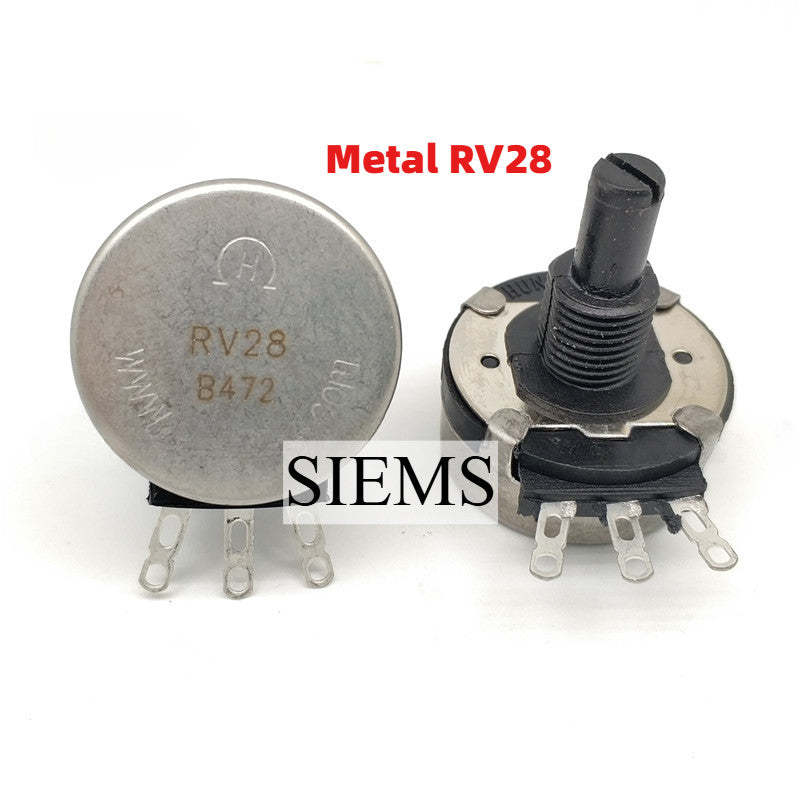 Metal RV28P Potentiometer B102 B103 B104 B333 B471 B472 B502 Potentiometer Metal Shell 3Pin Commonly used in electric welding machines
