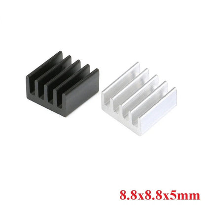 8.8x8.8x5mm Heatsink Radiator Cooling Fin Aluminum Heat Sink A4988 8.8*8.8*5mm for Electronic Chip LED IC Transistor