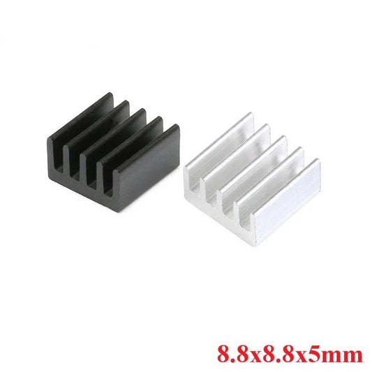 8.8x8.8x5mm Heatsink Radiator Cooling Fin Aluminum Heat Sink A4988 8.8*8.8*5mm for Electronic Chip LED IC Transistor