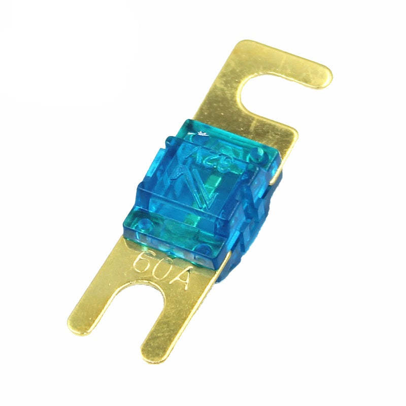 2Pcs ANS Gold Plated Stud Car Fuses Mini Car Stereo Audio AFS Fuse 20A 30A 40A 50A 60A 70A 80A 100A 125A 150A 175A 200A