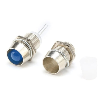10Pcs Copper Metal 3MM 5MM Light Emitting Diode LED Holder Mount Panel Display Wholesale