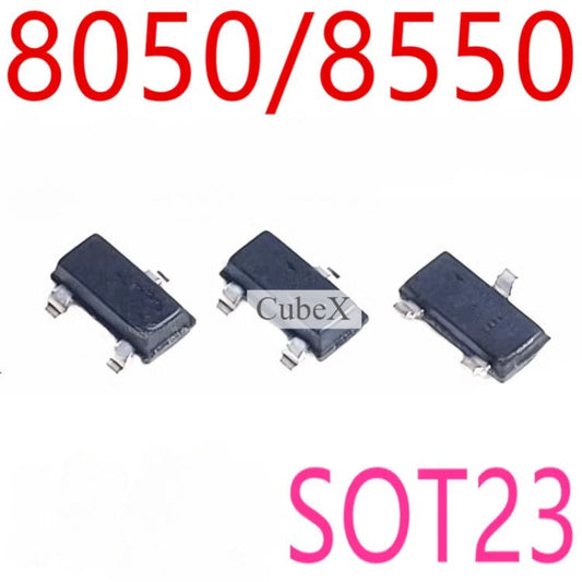 S8050  J3Y S8550 2TY SS8050 Y1 SS8550 Y2  SMD Transistors SOT23-3 NPN/PNP Matched Pairs
