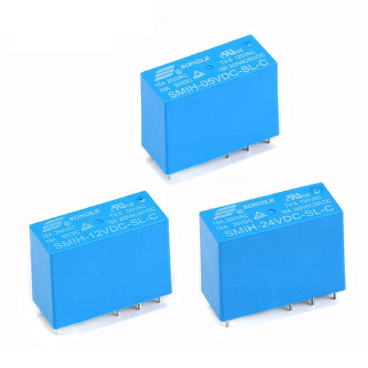 SMIH 5V 12V 24V Relays SMIH-05VDC-SL-C SMIH-05VDC-SL-A SMIH-24VDC-SL-A 16A 250V  A Type 6 Pin C Type 8 Pin