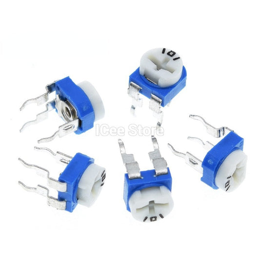 20Pcs RM065 Trimpot Trimmer Potentiometer 100 200 500 1K 2K 5K 10K 20K 50K 100K 200K 500K 1M Ohm Variable Resistor