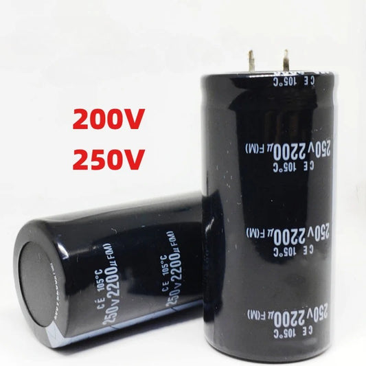 1Pcs New Original Capacitor 200V 2200UF/250V 2200UF Capacitor 35x50/35x60/35x65/30x70/35x70mm