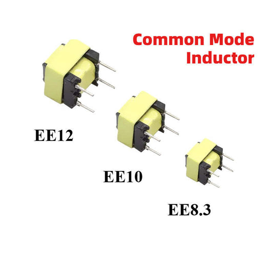 5Pcs Common Mode Inductor EE8.3 EE10 EE12 5MH 10MH 15MH 20MH 25MH 30MH 35MH 40MH LED Power Filter Inductor Coil Transformer