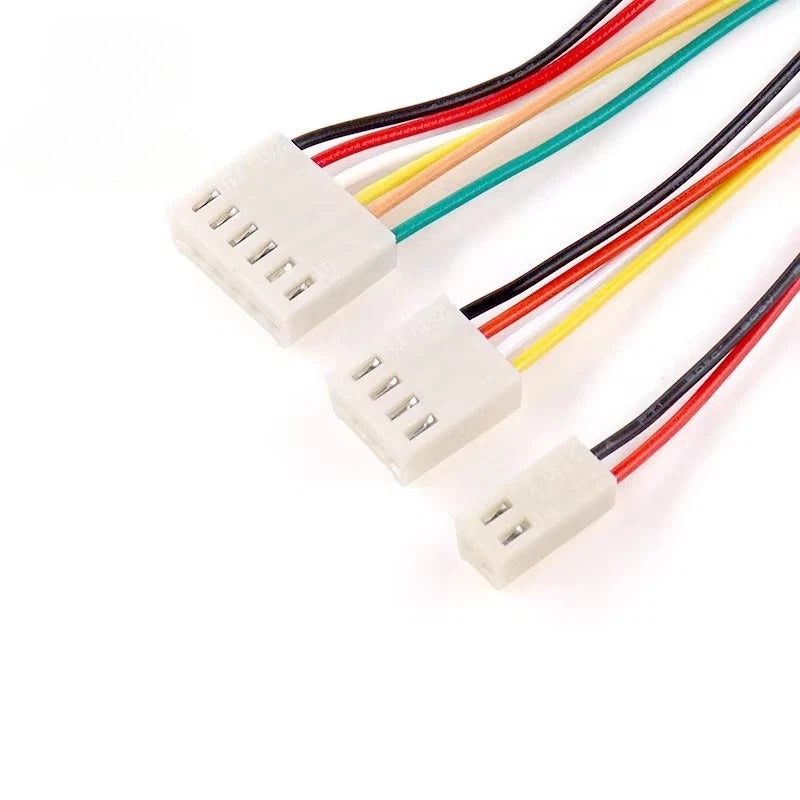 KF2510 Terminal Wire 2.54mm Spacing 2/3/4/5/6Pin Single Head Electronic Cable 20cm Connector Wire with straight needle and curved needle socket