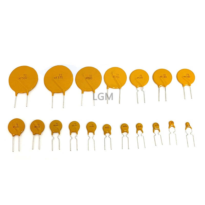 20Pcs PTC Resettable Fuse  Straight Plug 72V/60V RXEF005/010/017/020/025/030/040/050/065/075/090/110/135/160/185/200/250/300/375/500