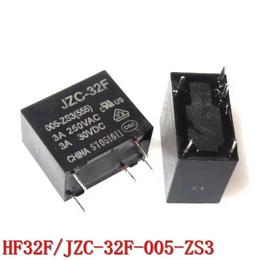 Relay JZC-32F HF32F 005 012 024 -HS HF32F 5V 12V 24V 10A 4PIN 5PIN Relay New and Original