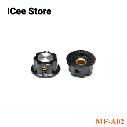 2Pcs Potentiometer Knob Cap MF-A01 MF-A02 MF-A03 MF-A04 MF-A05 Rotary Switch Knobs Caps 6mm for RV24 3590S WHT118 WXD3